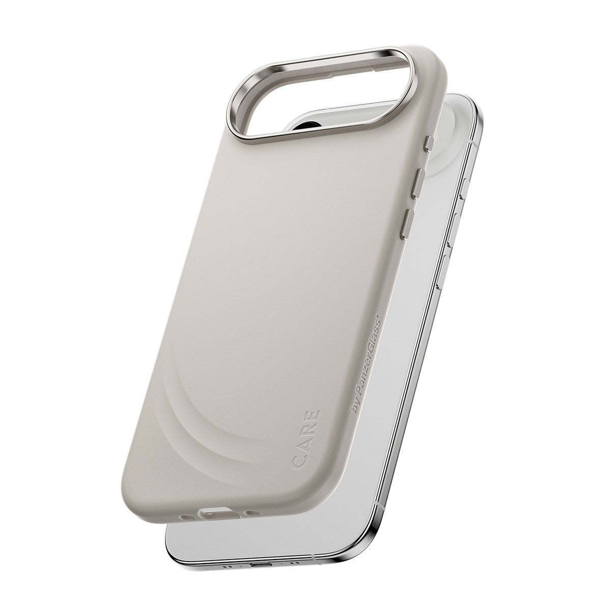 CARE by PanzerGlass® FLOW Case Vanilla w. Haptic Button & MagSafe iPhone Air
